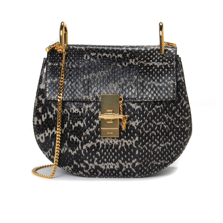 snakeskin mini bag