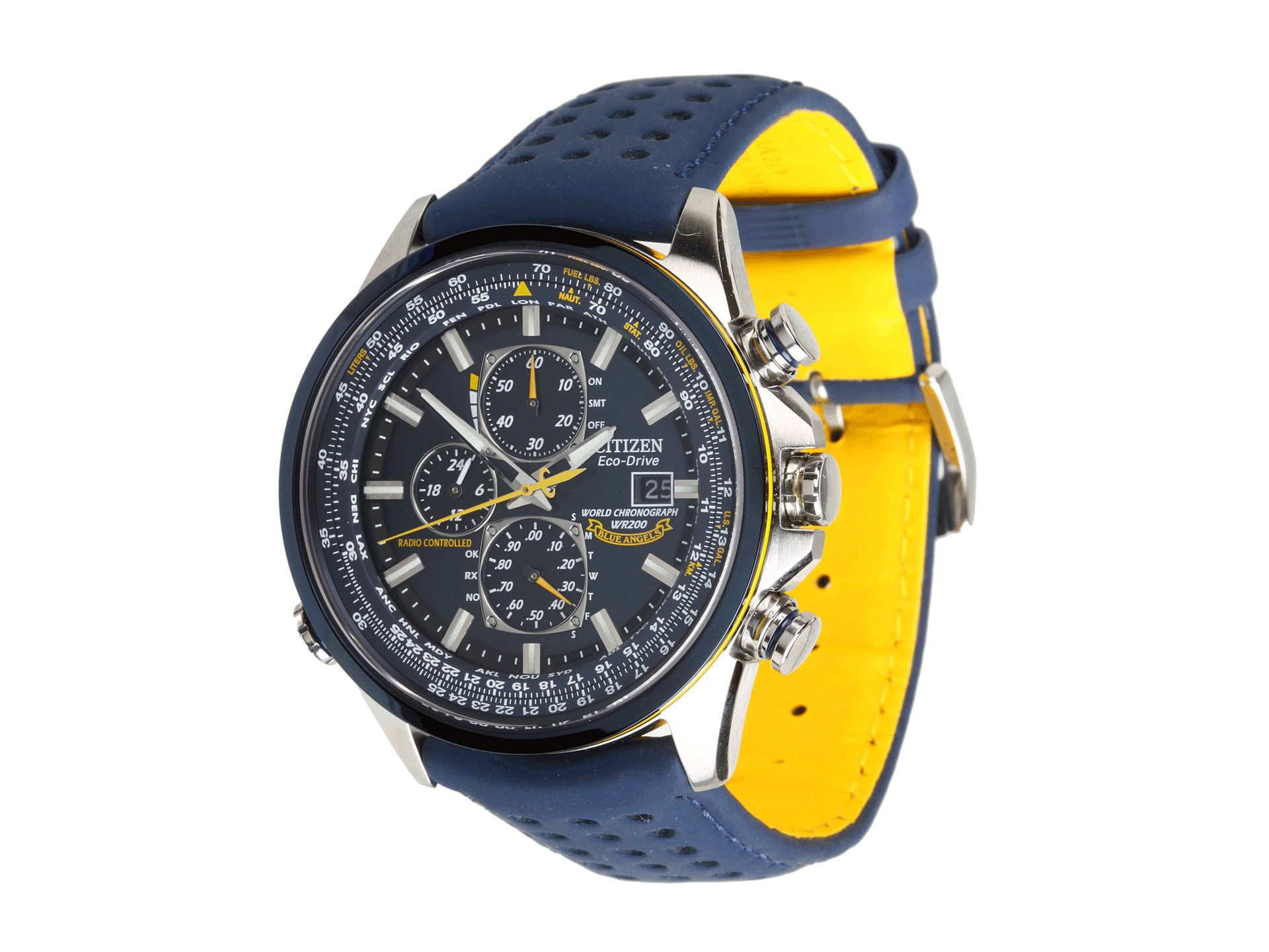 citizen eco drive blue angels world chronograph