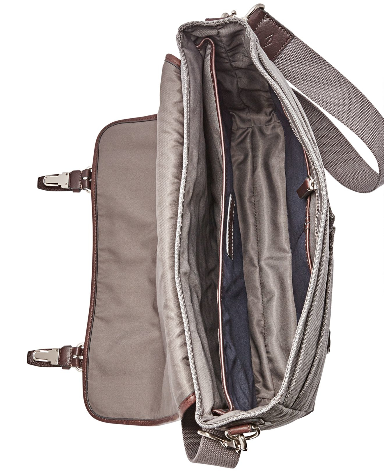 Lyst Fossil Graham Canvas Messenger Bag in Gray for Men