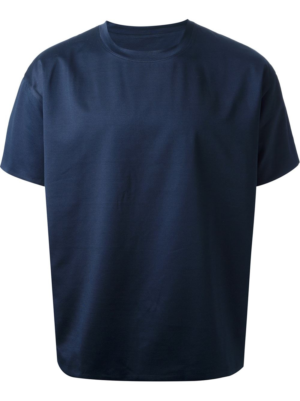 blue loose shirt