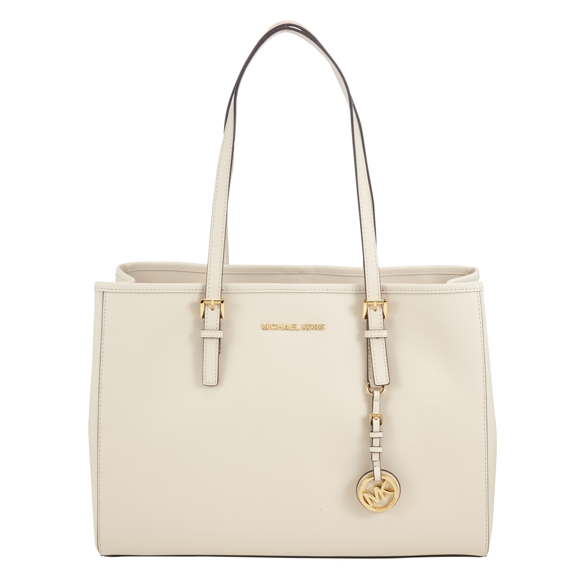 Michael Kors Purse Cream Cream Michael Kors Handbag Jet Set Eastwest Large Leather Tote Bag
