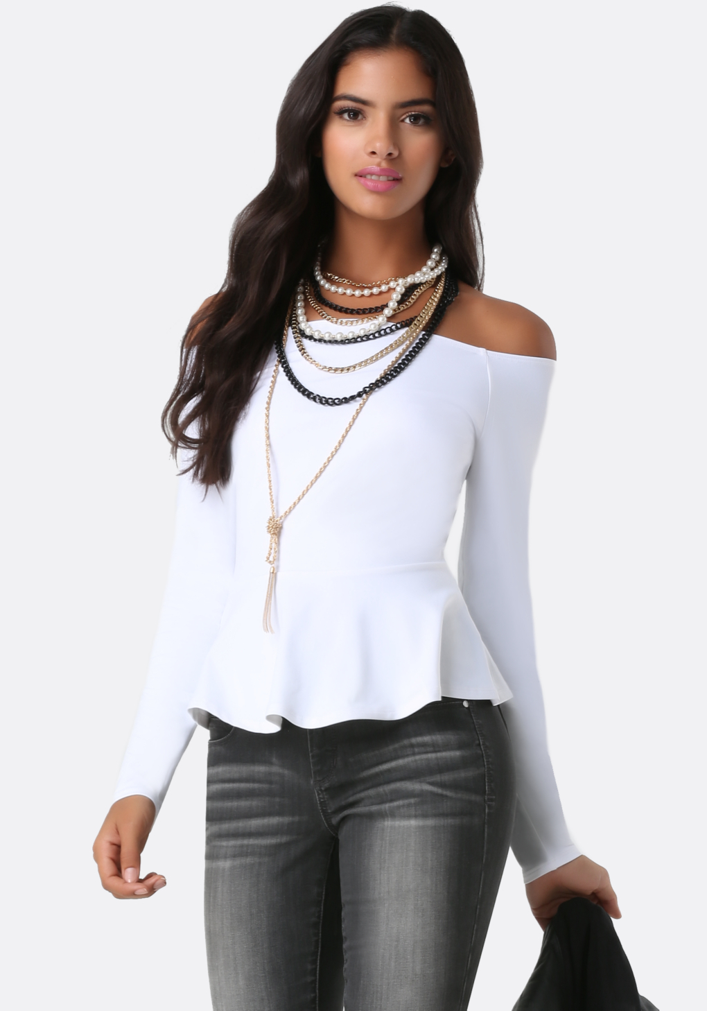 White Off The Shoulder Blouse Off Shoulder Top 