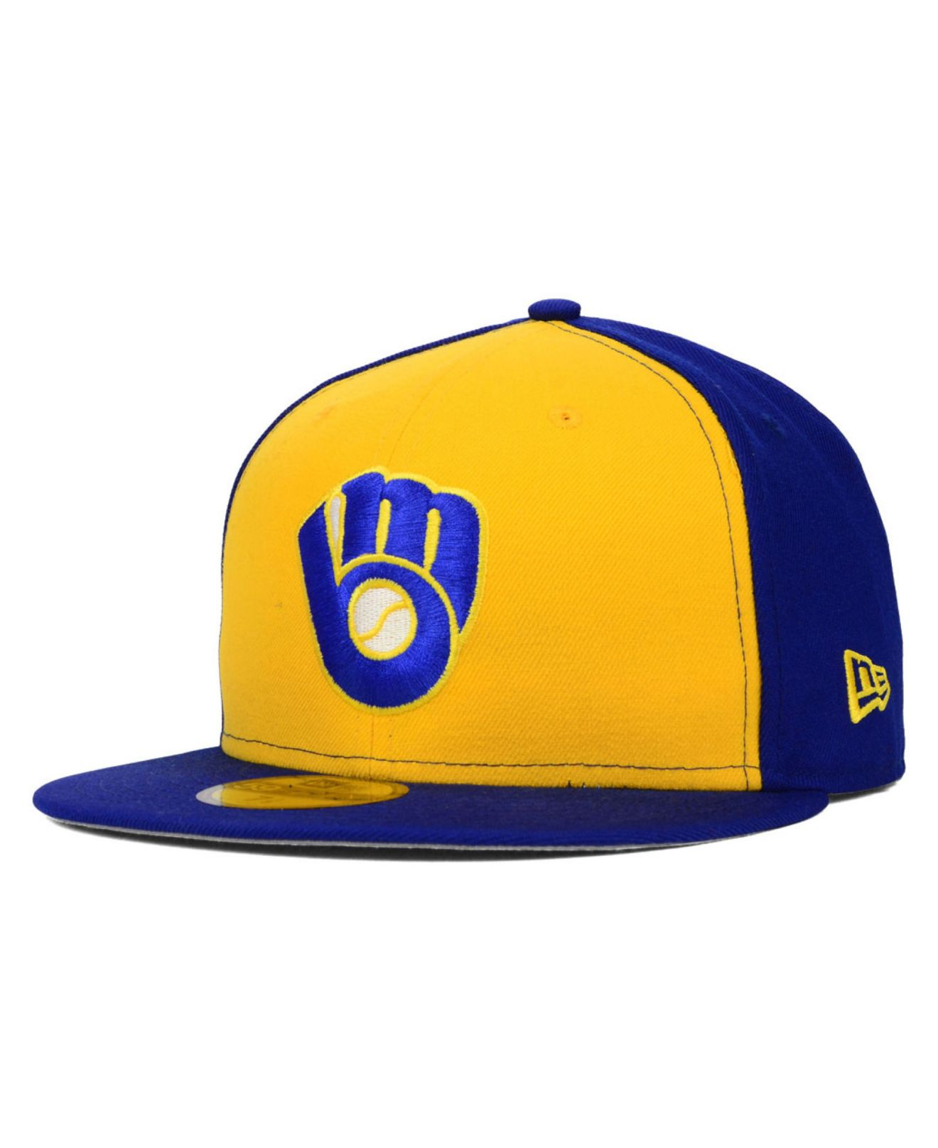 Milwaukee Brewers New Era Mlb Cooperstown 59fifty Cap