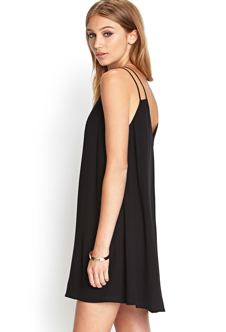 black vneck dress