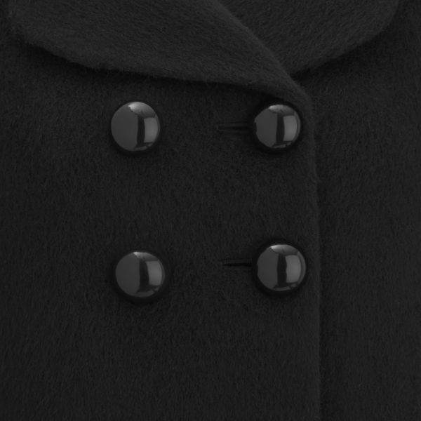 Black Tall Teddy Fur Pea Coat Tradingbasis Gallery
