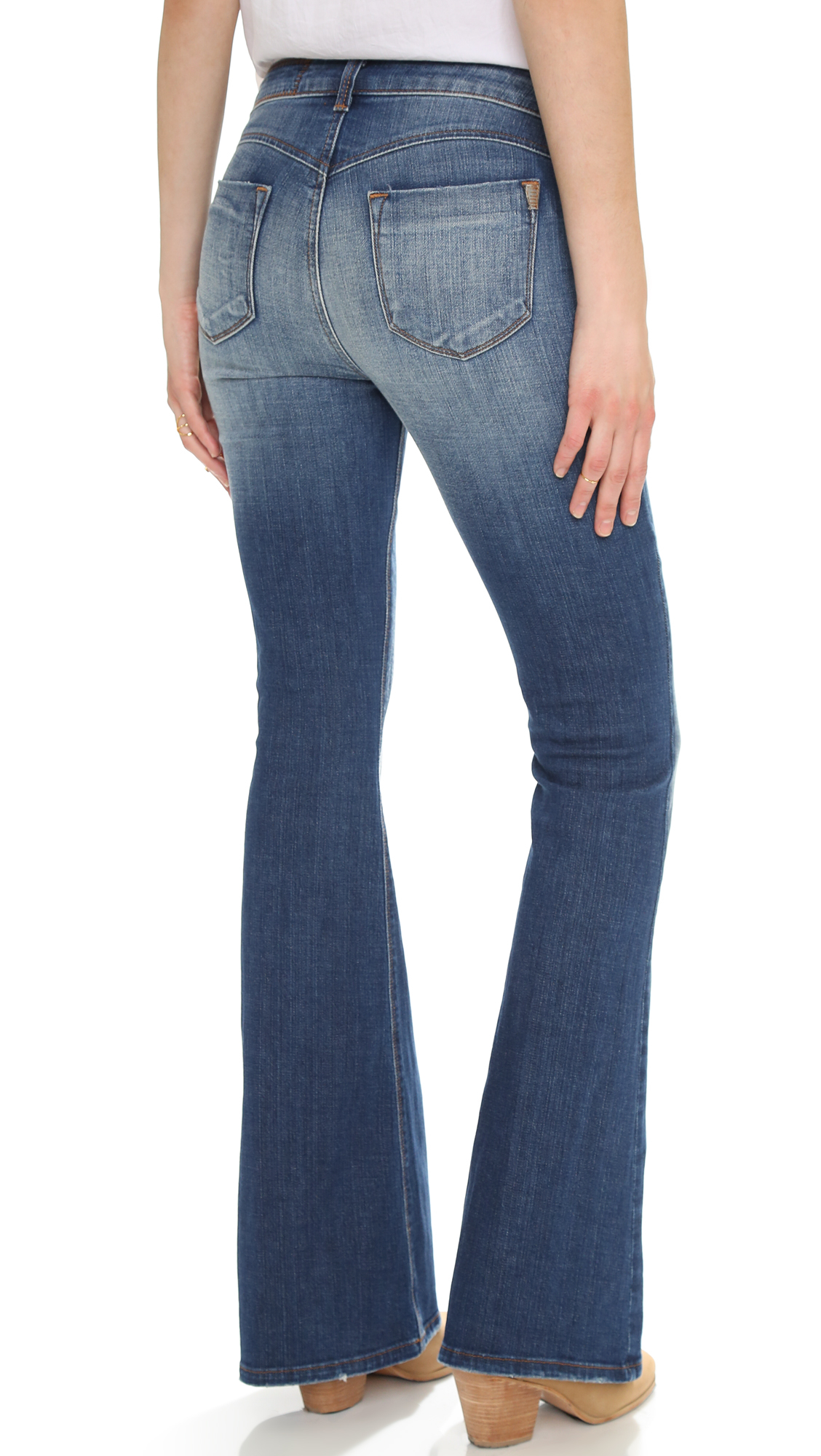 Siwy Melissa High Waisted Flare Jeans - Journey To Nirvana in Blue | Lyst