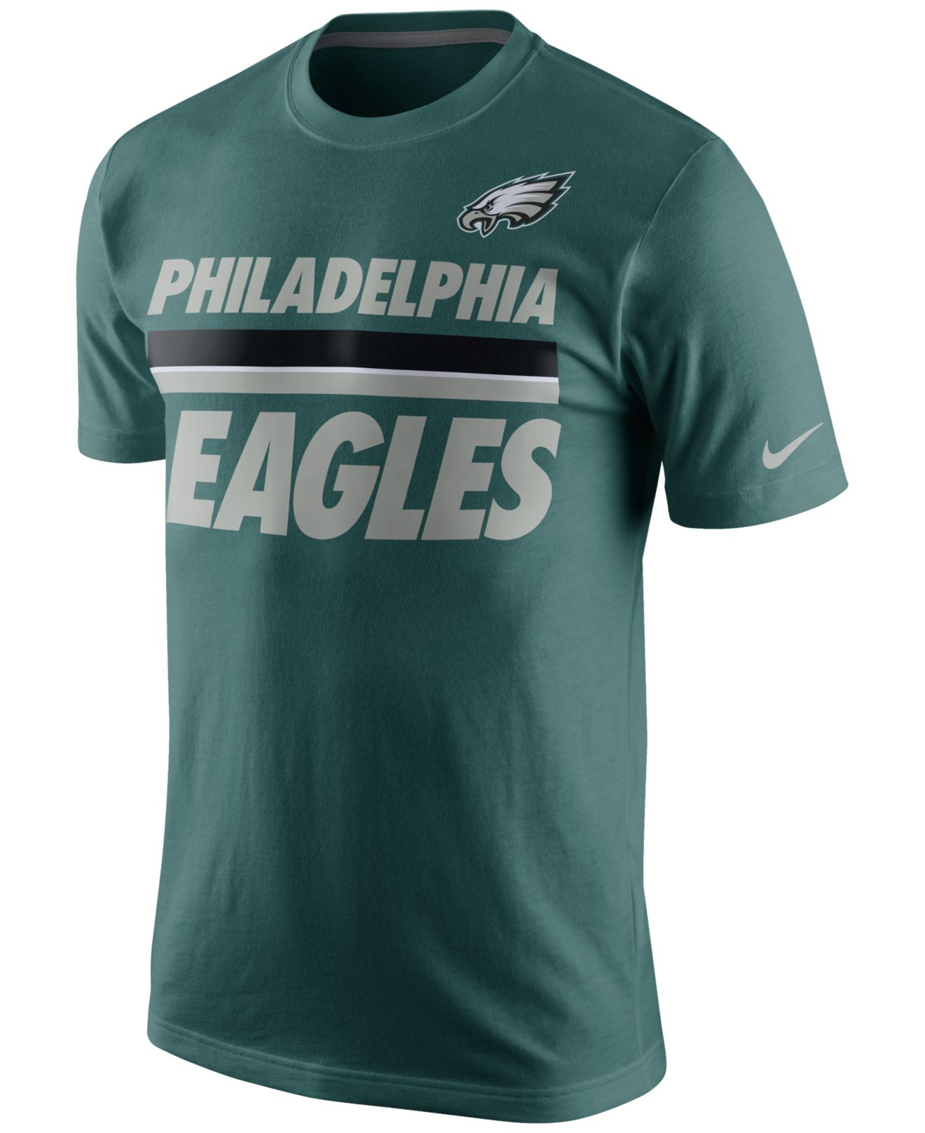 Lyst Nike Men's Philadelphia Eagles Team Stripe Tshirt in Green for Men