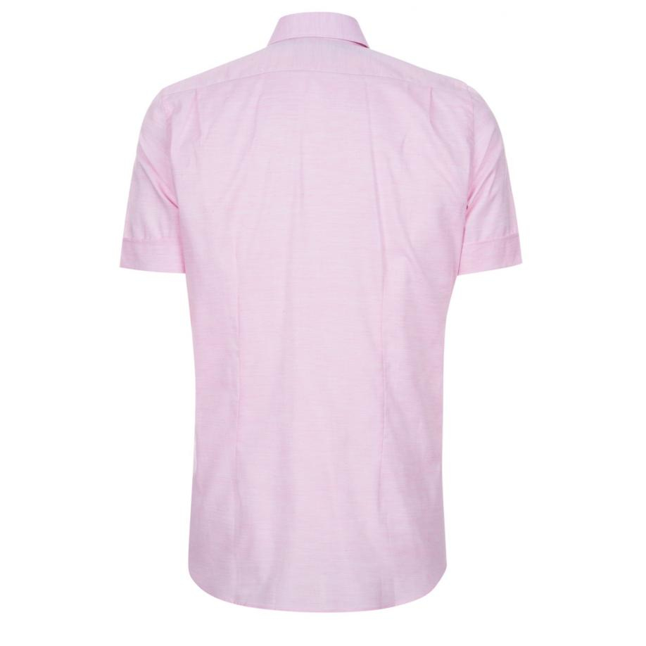 Lyst - Paul Smith Men's Pink Short-sleeve Slub-cotton Shirt in Pink for Men