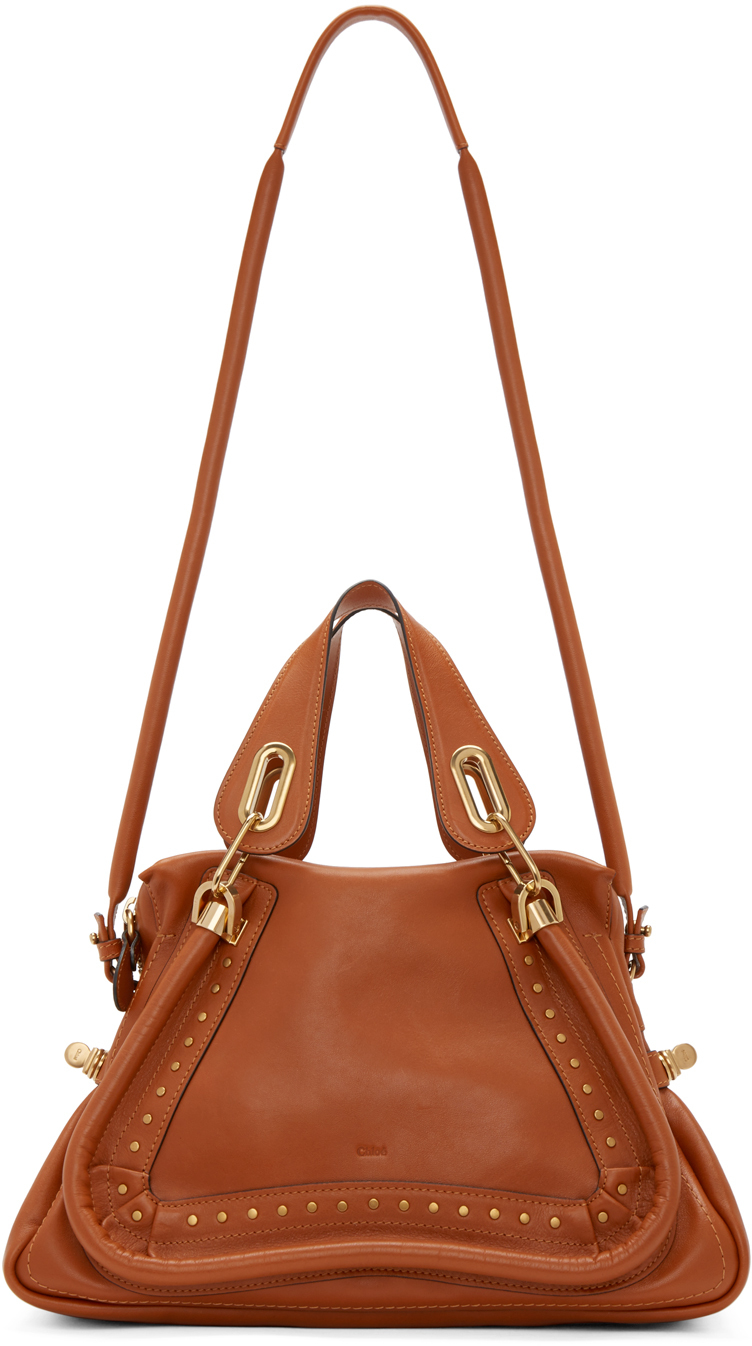 Chlo Brown Leather Medium Paraty Shoulder Bag in Brown | Lyst  