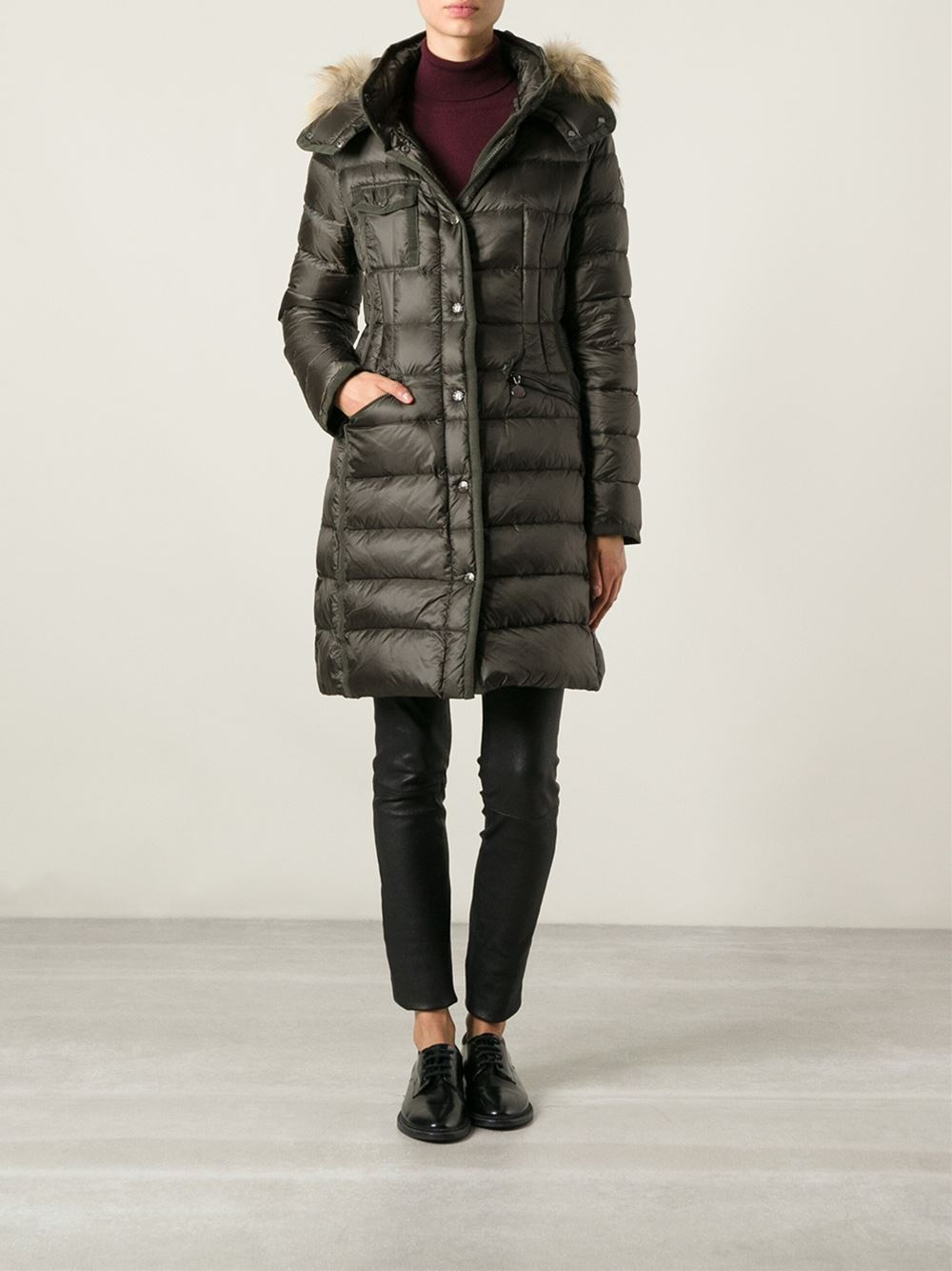 moncler womens hermifur down fur jacket moncler womens hermifur down fur jacket
