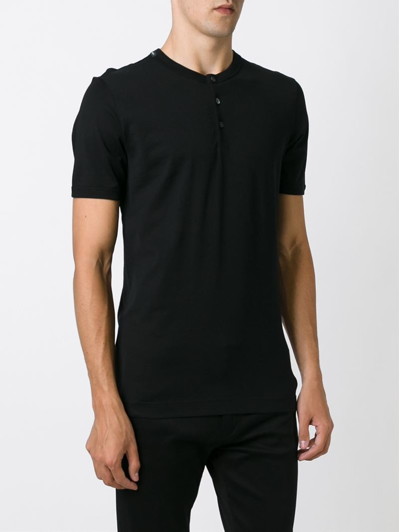 men black henley shirt