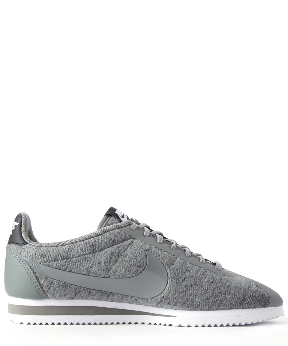 grey nike cortez mens