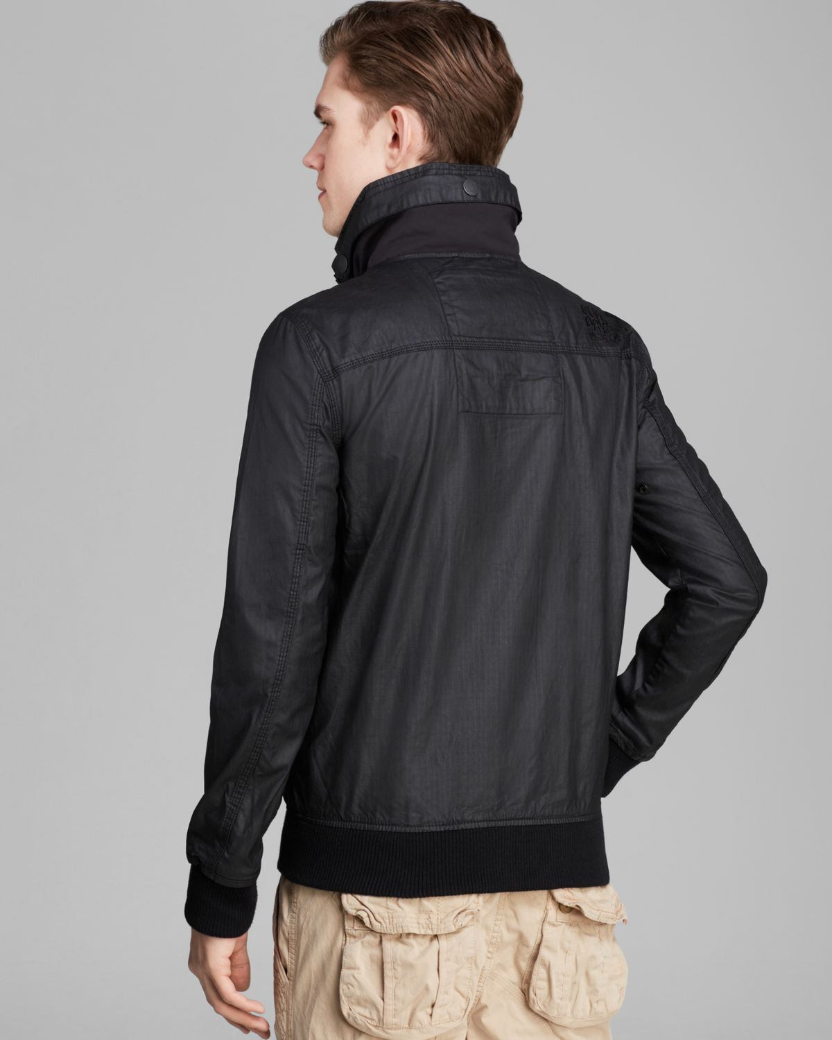 superdry bomber jacket black