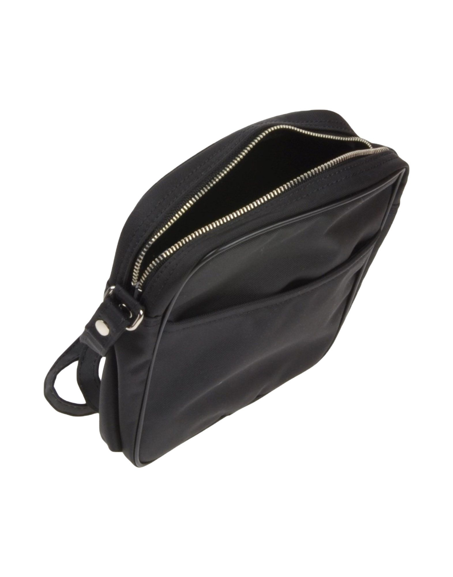 comme des gar?ons black leather crossbody bag
