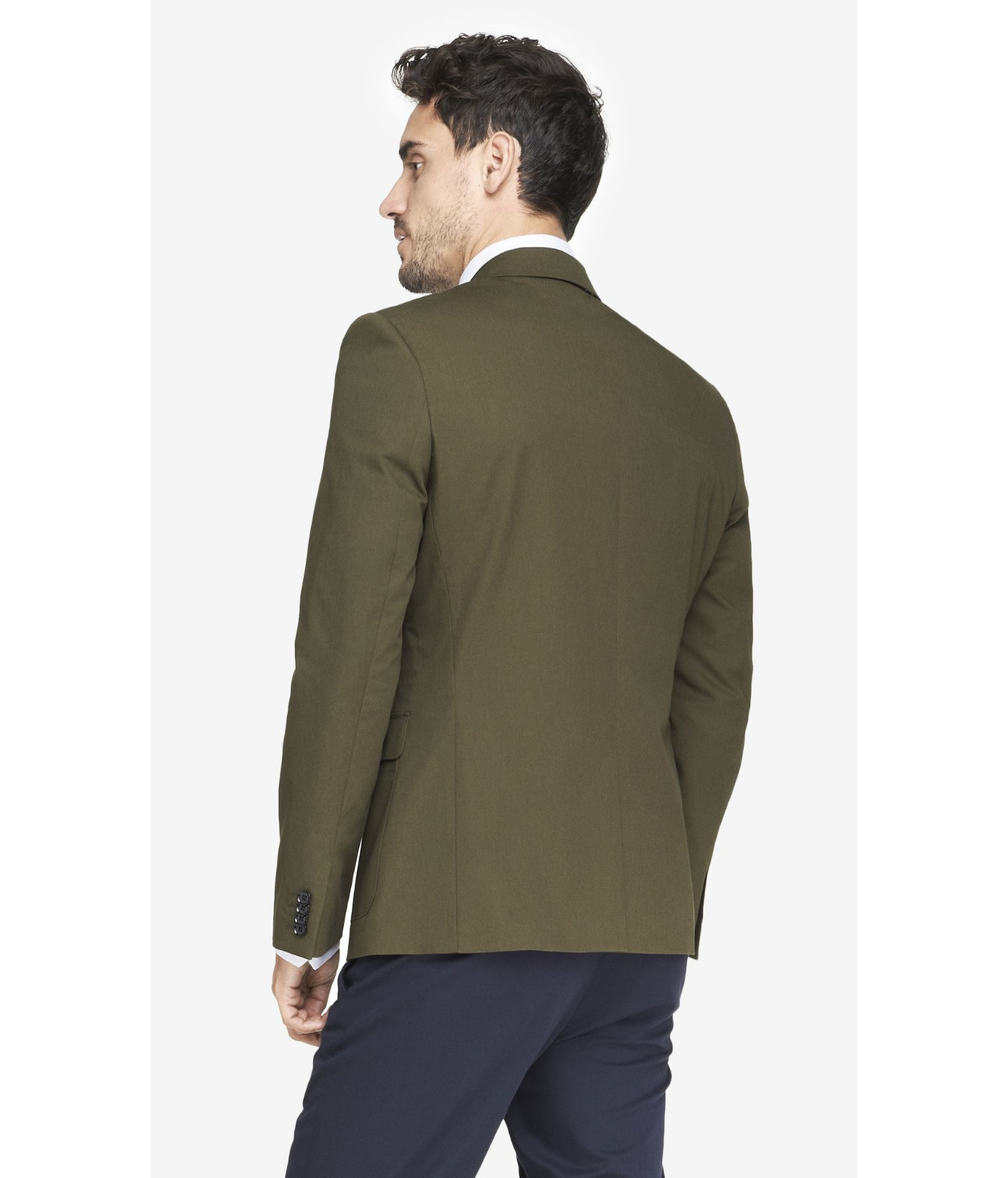 Lyst Express Slim Photographer Twill Olive Blazer in Green for Men