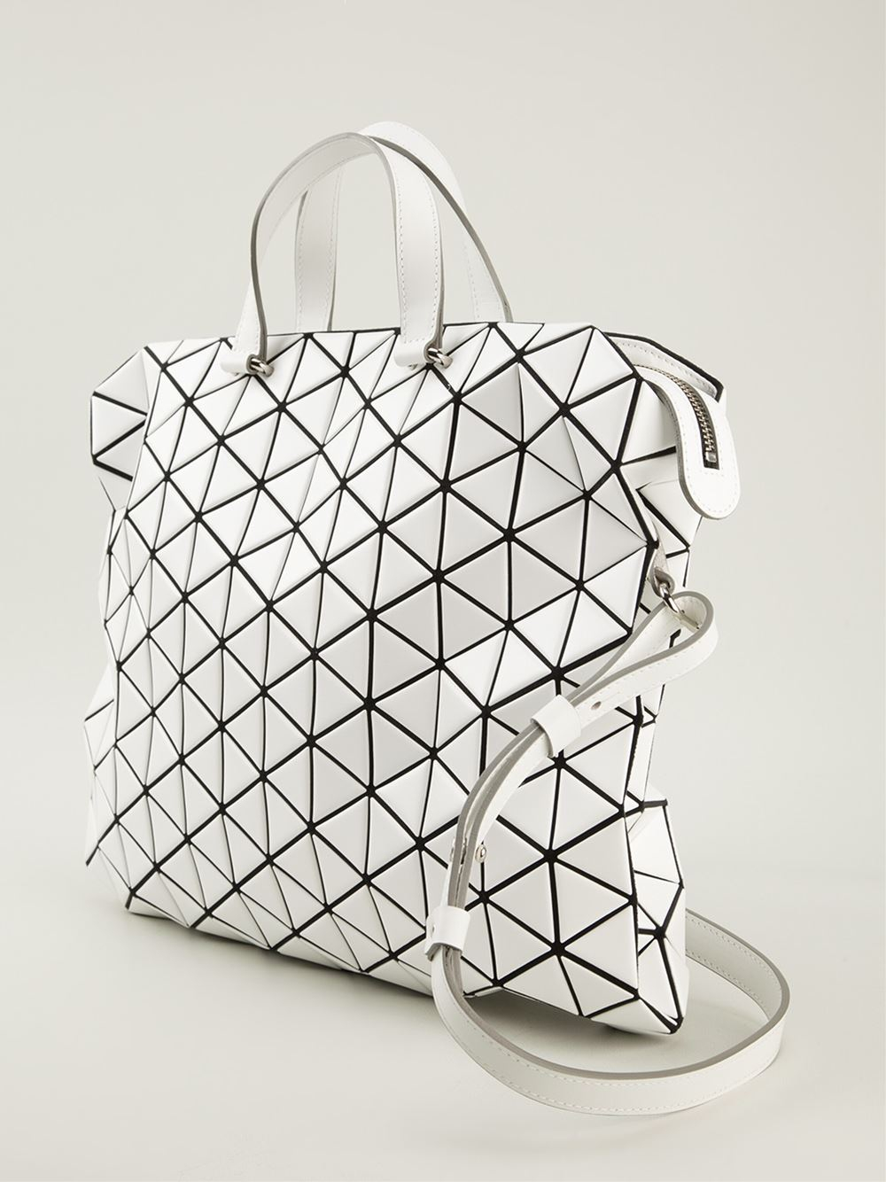 Bao Bao Issey Miyake 'Tonneau' Tote Bag in White - Lyst