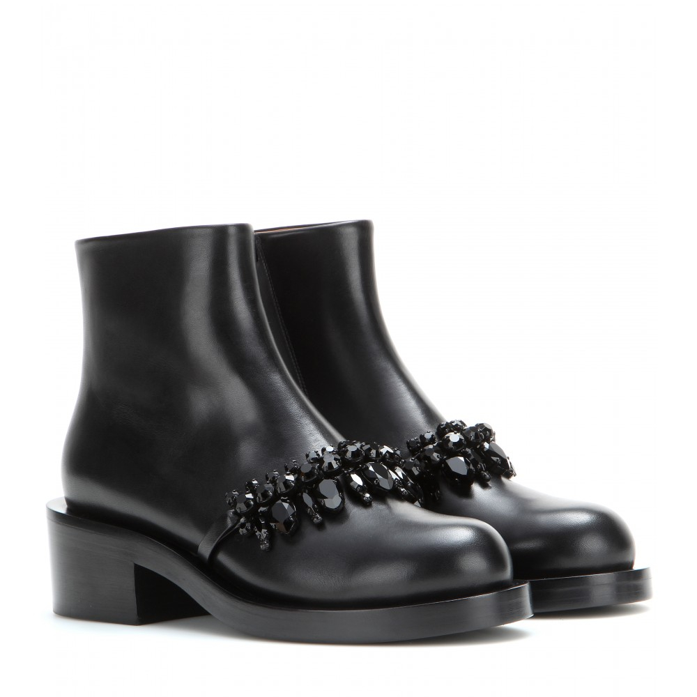 givenchy embellished leather boots