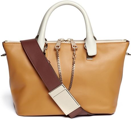 Chloé Baylee Small Leather Shoulder Bag in Brown (Neutral and Brown) | Lyst