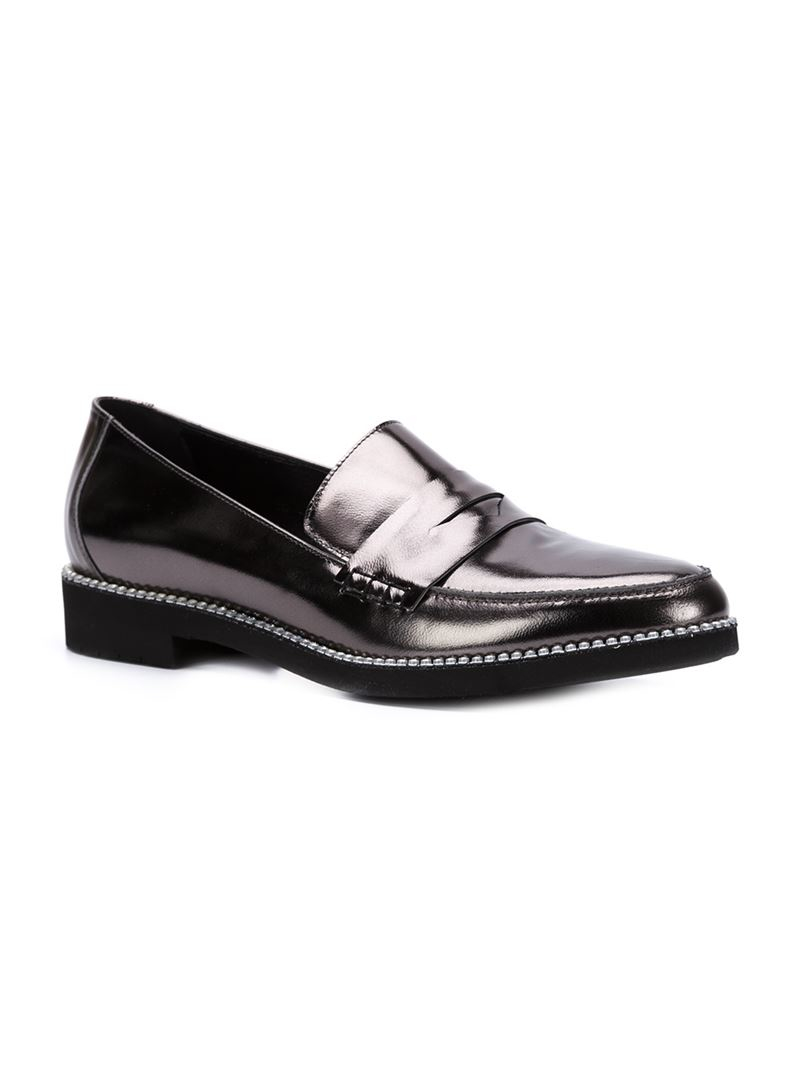 oscar de la renta slippers lyst oscar de la renta loafer shoes in gray oscar de la renta slippers lyst oscar de la renta loafer shoes in gray