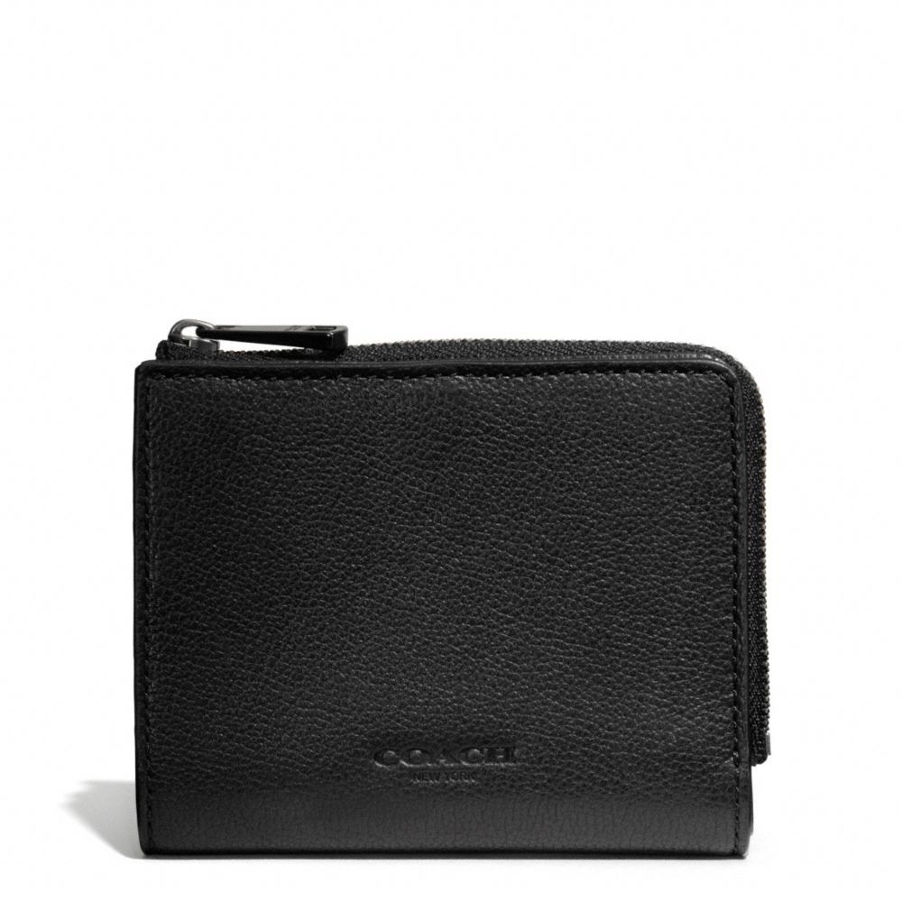 Coach Thompson Snap Id Wallet in Leather in Black for Men | Lyst