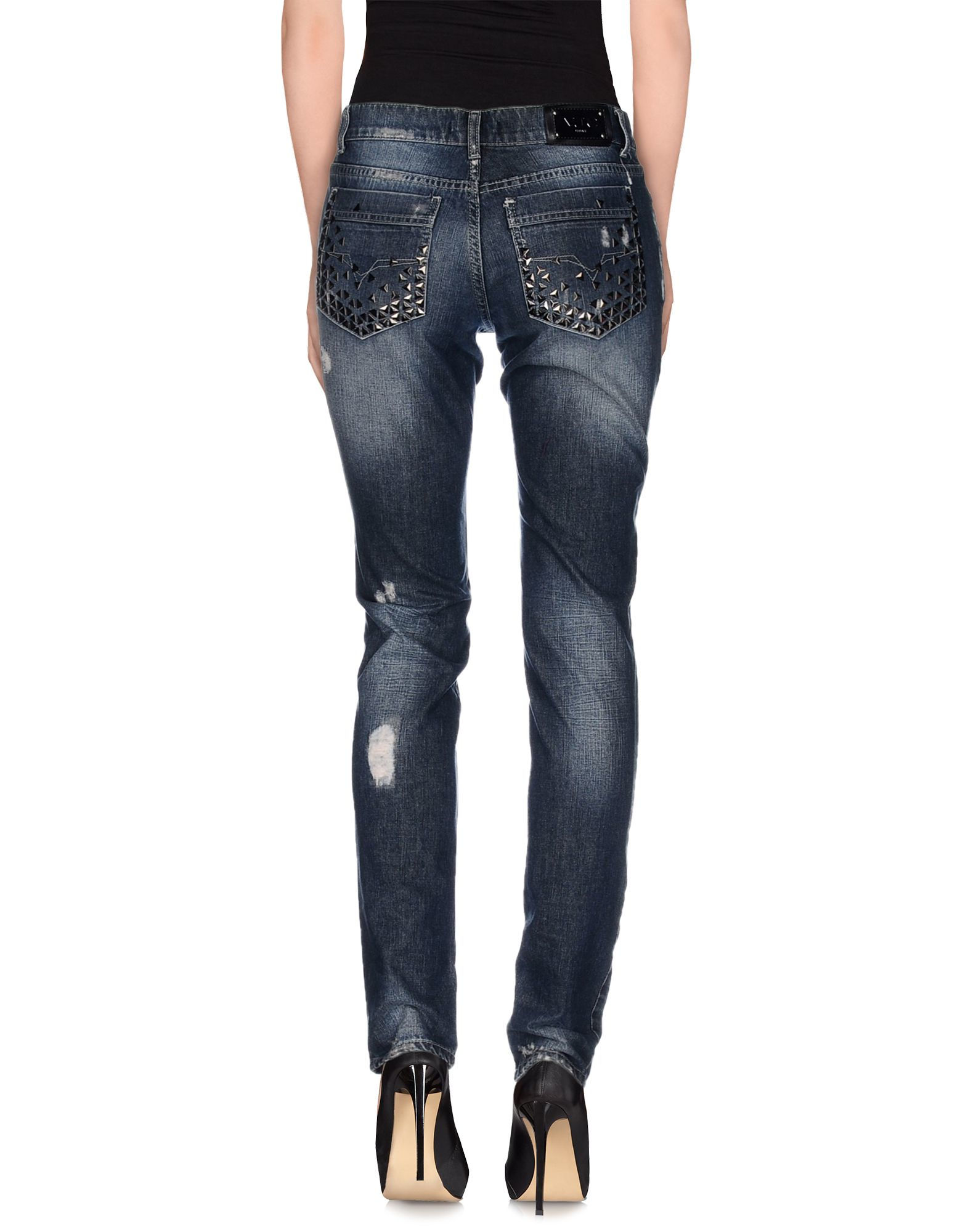 Lyst - Versace Jeans Denim Trousers in Blue