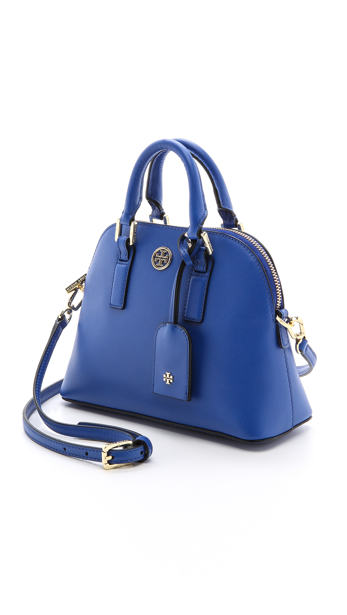 Lyst Tory Burch Robinson Mini Dome Satchel Jelly Blue In Gallery