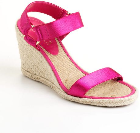 Lauren By Ralph Lauren Indigo Banded Espadrille Wedge Sandals in Pink ...