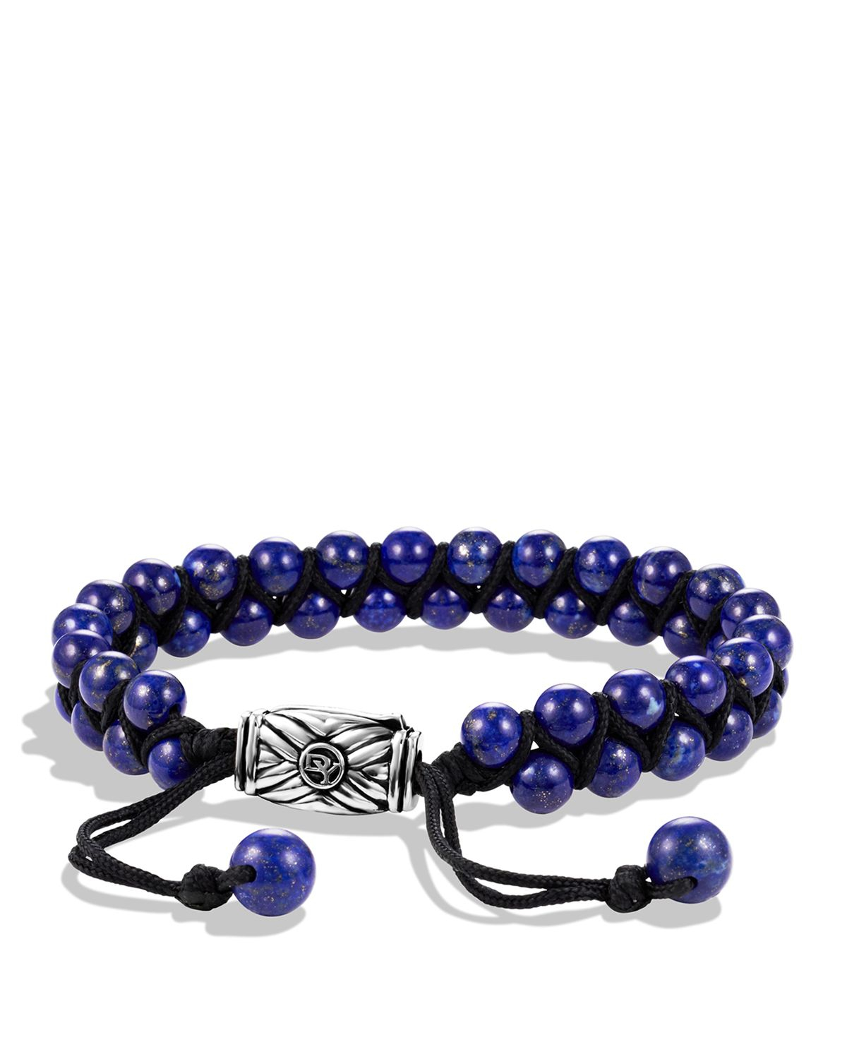 Lyst David Yurman Spiritual Beads Tworow Bracelet With Lapis Gallery