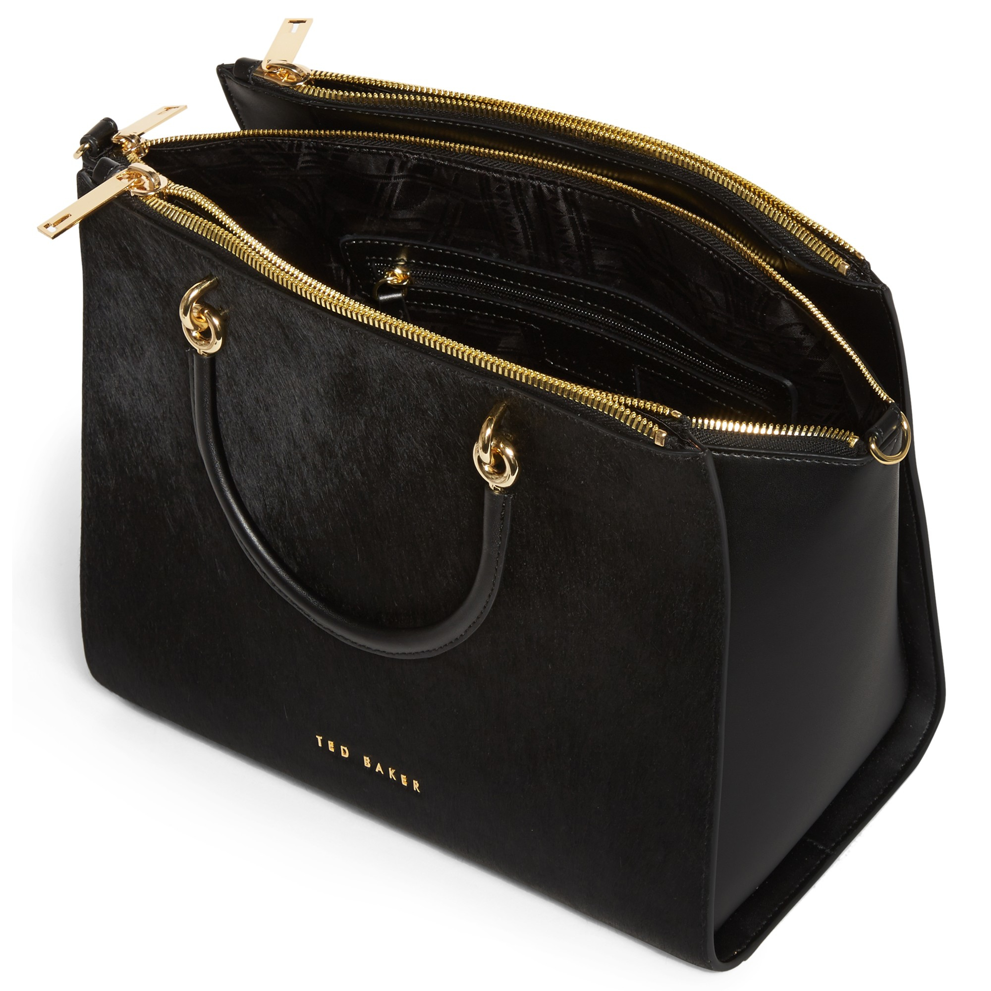 Lyst - Ted baker Haylie Leather Crossbody Bag in Black