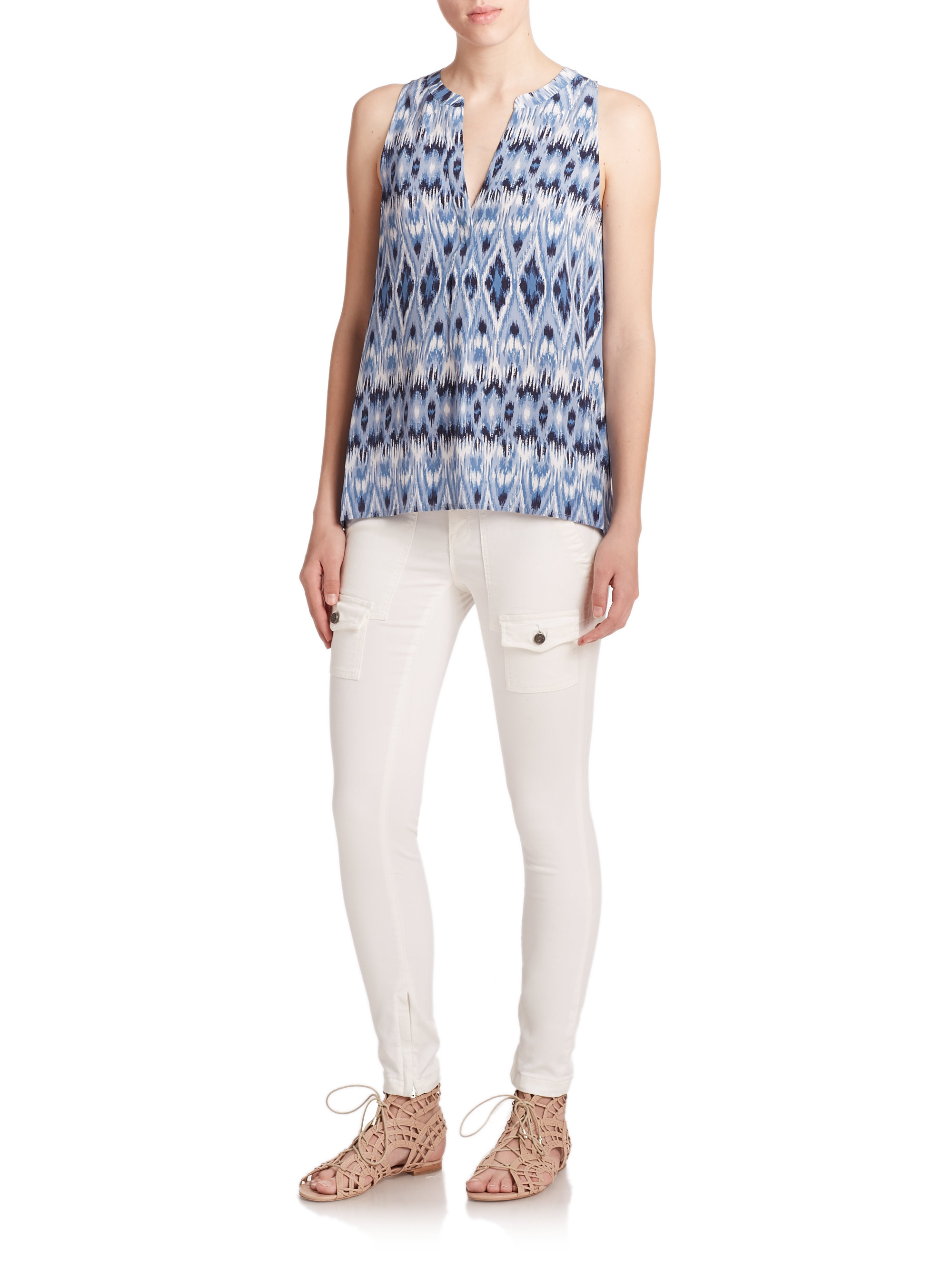 c&m huntington tee pink