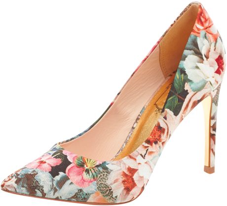 Ted Baker Luceey Floral Print Pumps in Multicolor (Multi) | Lyst