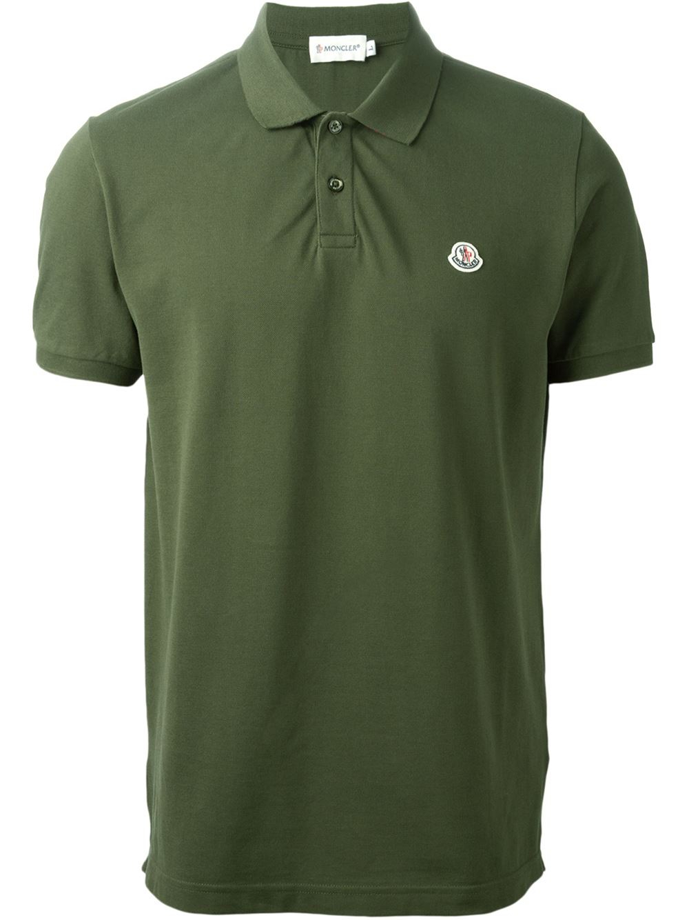 Lyst - Moncler Classic Polo Shirt in Green for Men