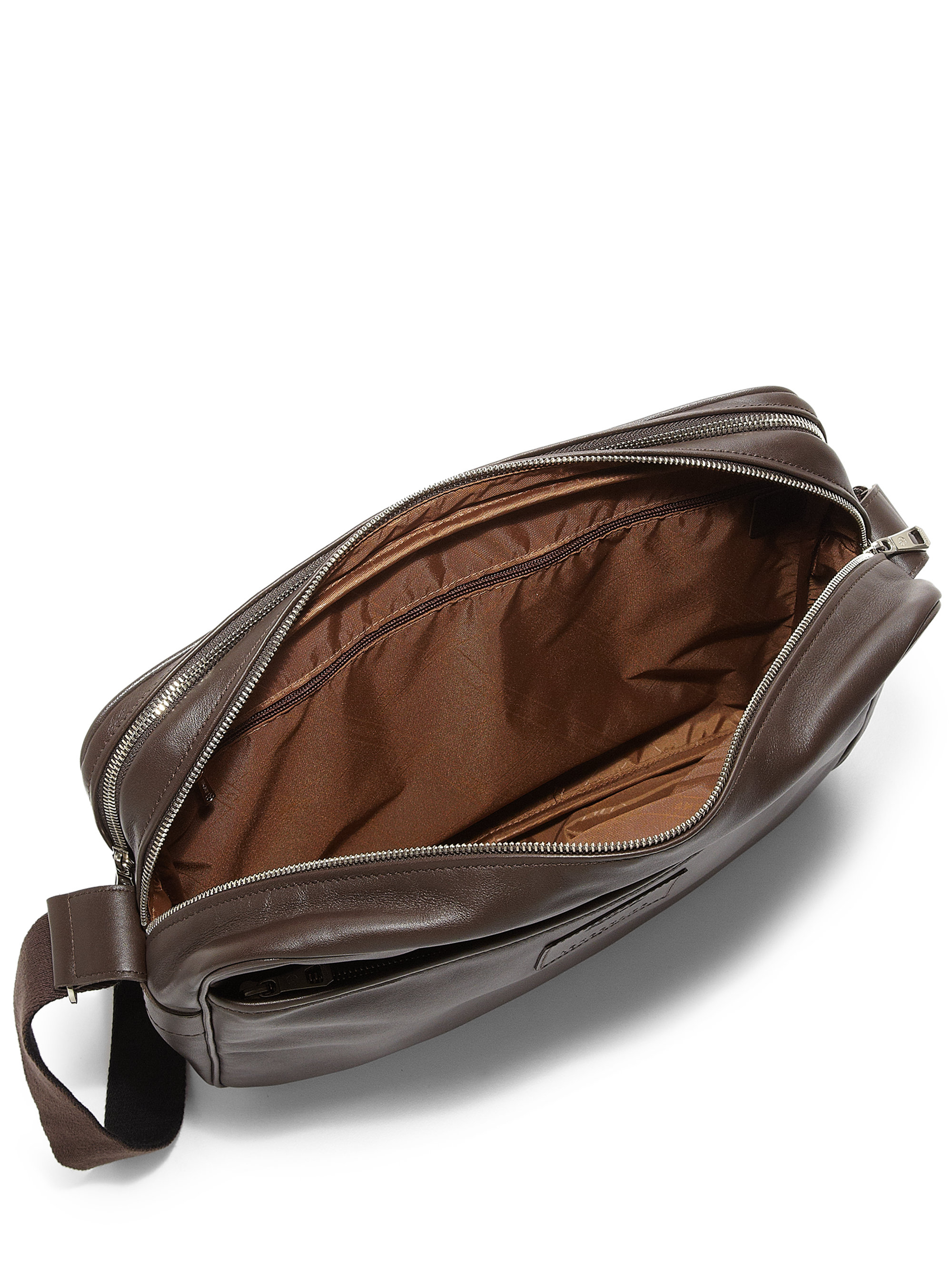 brown leather messenger bags