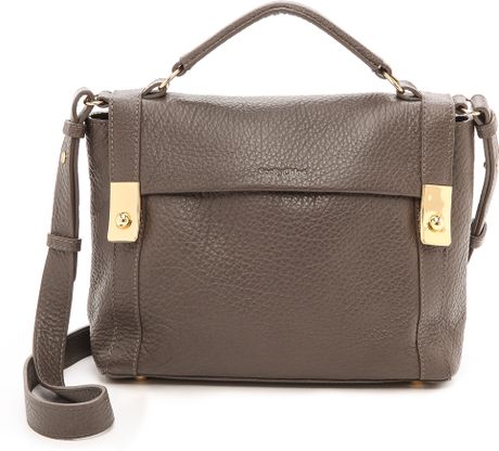 See By Chloé Jill Medium Satchel With Cross Body Strap - Beluga in Gray ...