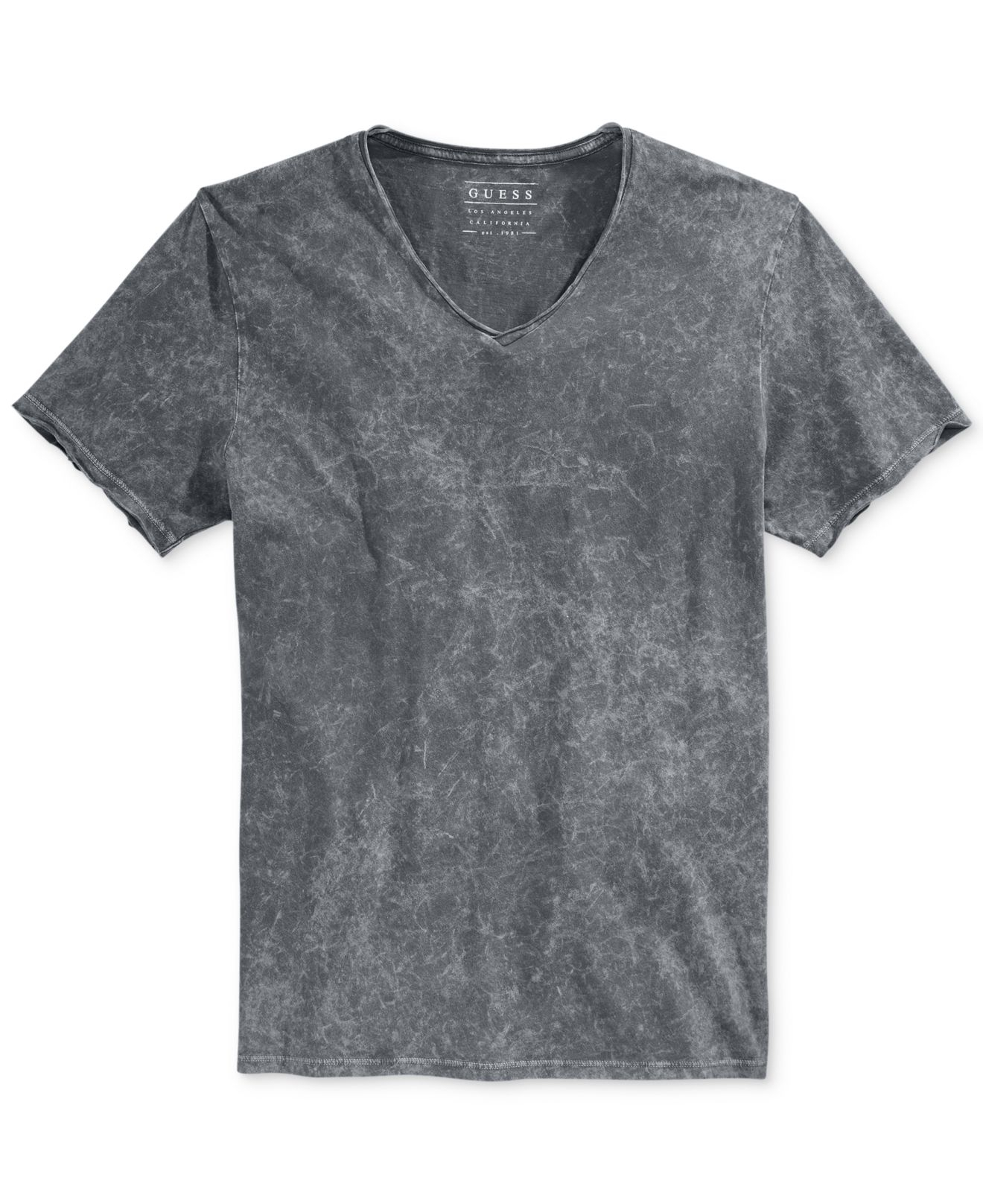 Guess Gunnarson Acid-wash T-shirt in Gray for Men | Lyst