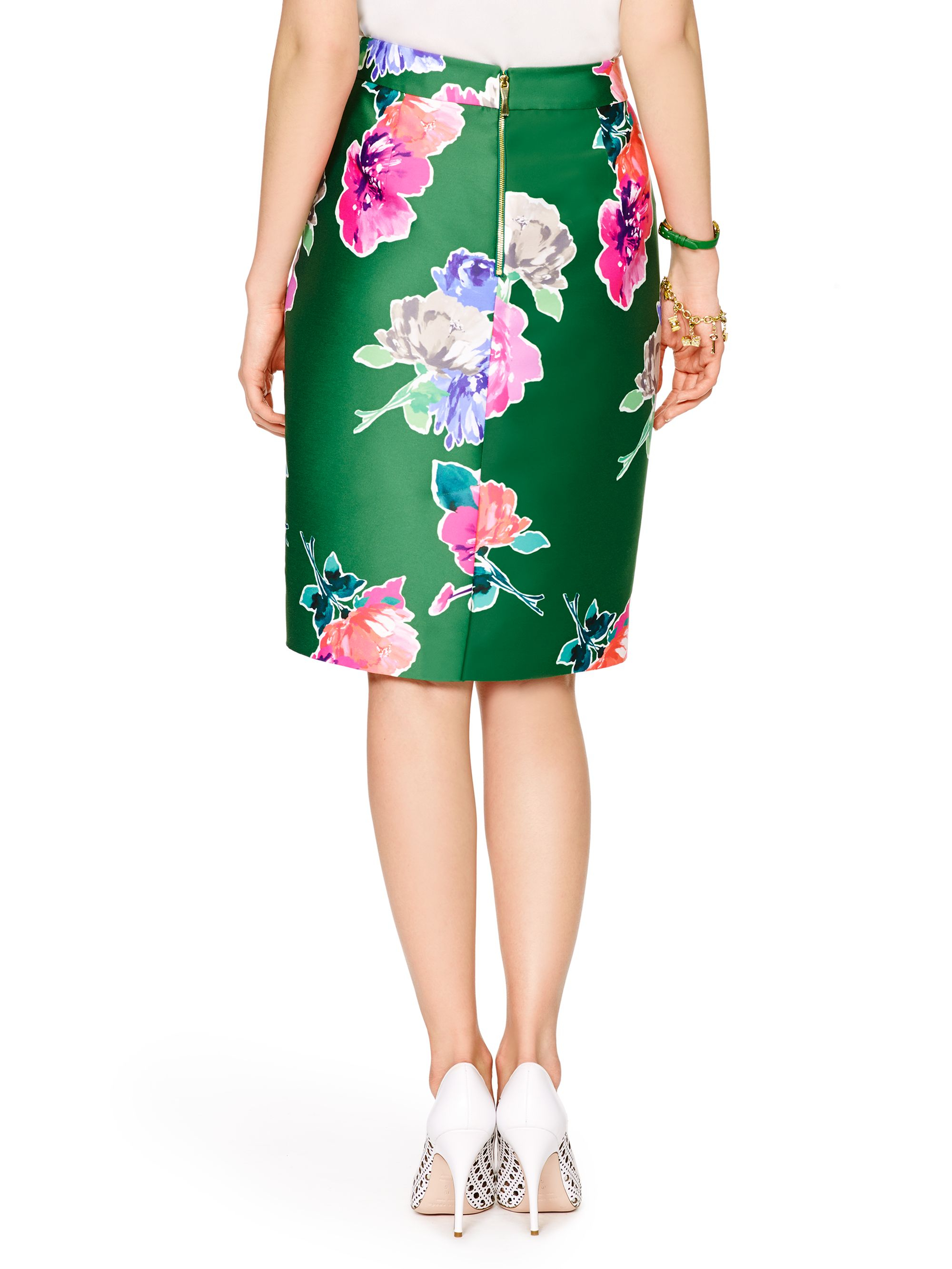 green floral skirt set