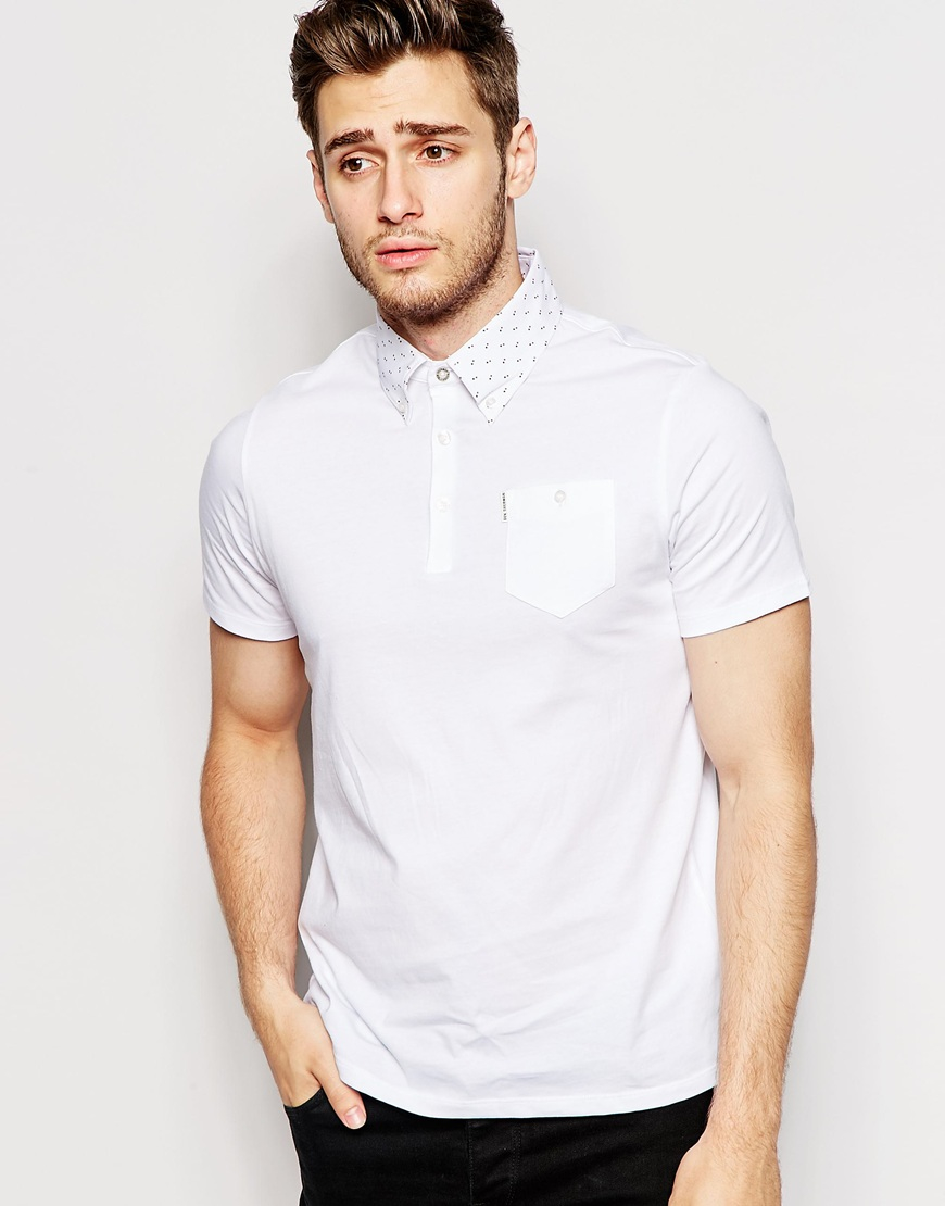 mens white ben sherman shirt