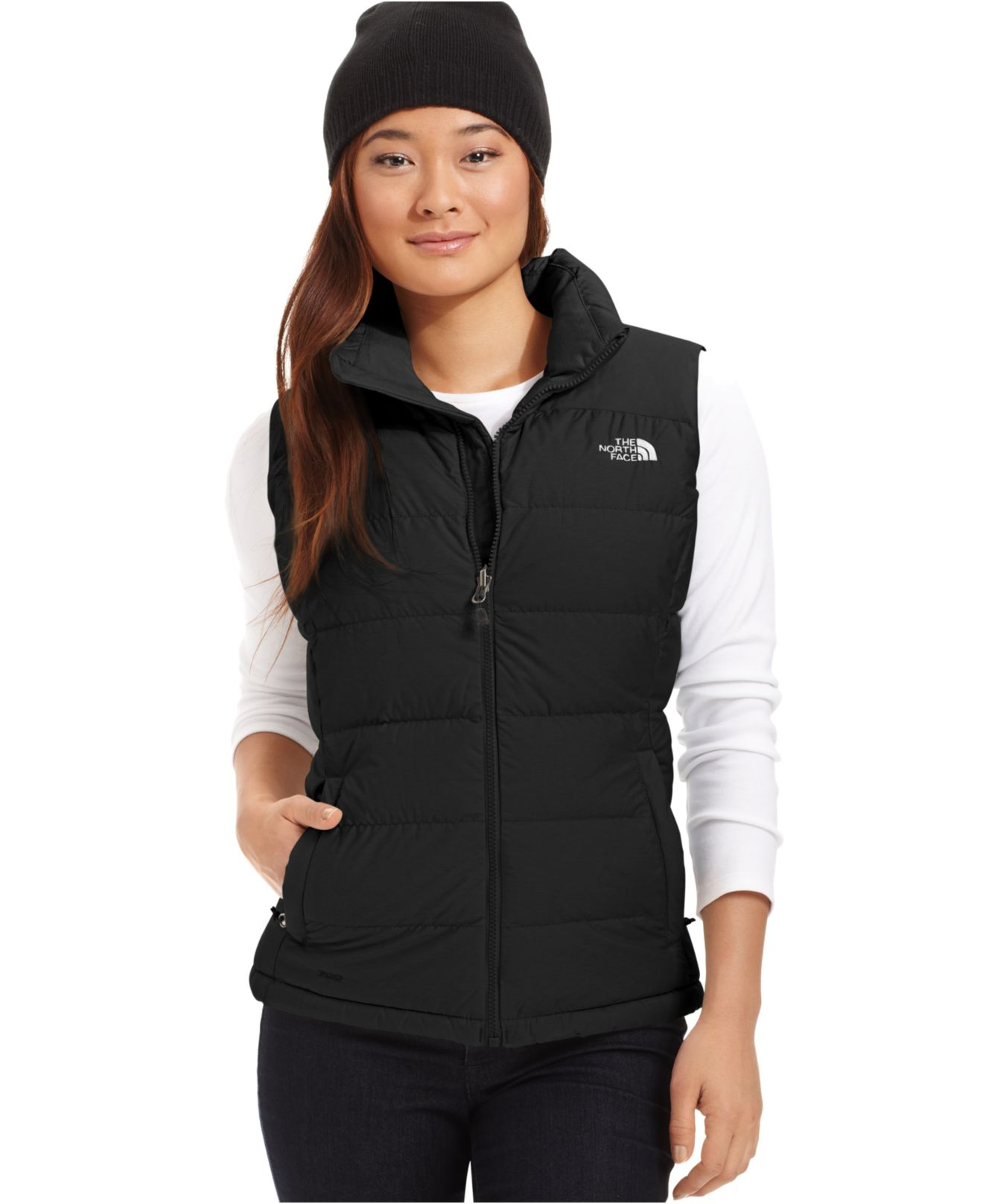 Lyst - The North Face Nupste Down Puffer Vest in Black