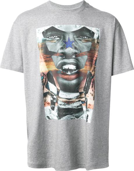 Givenchy Printed Tshirt in Gray for Men (grey) | Lyst