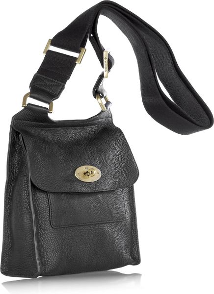 Mulberry Antony Leather Crossbody Bag in Black | Lyst