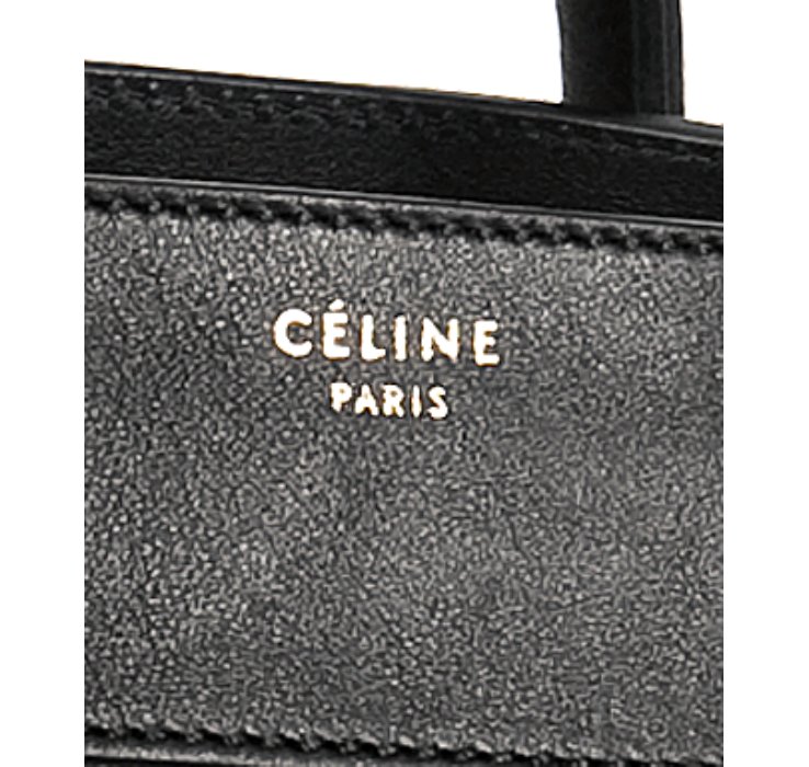 Lyst - Céline Black Leather Medium Shopper Tote in Black