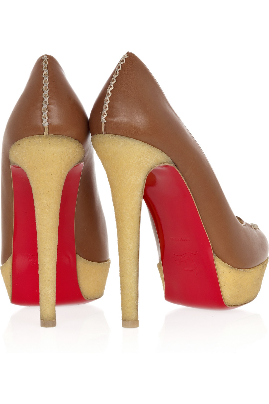 Lyst Christian Louboutin Bibi 140 Suede Pumps in Brown