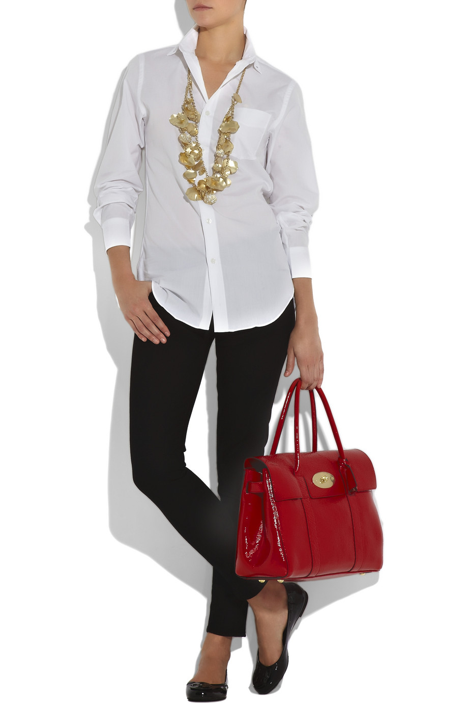 tory burch reva patent leather flats