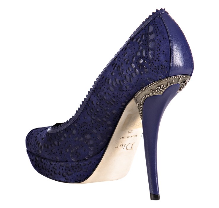 dior heels blue