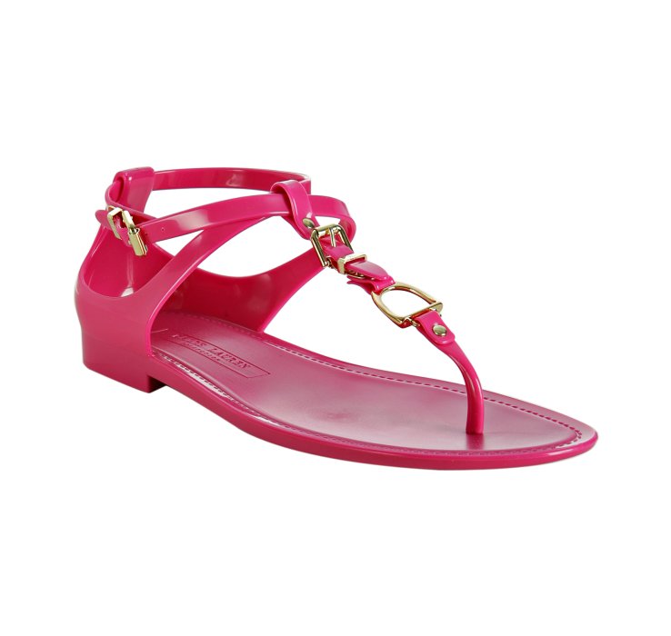 Lyst - Ralph Lauren Collection Fuchsia Karly Jelly Thong Sandals in Pink