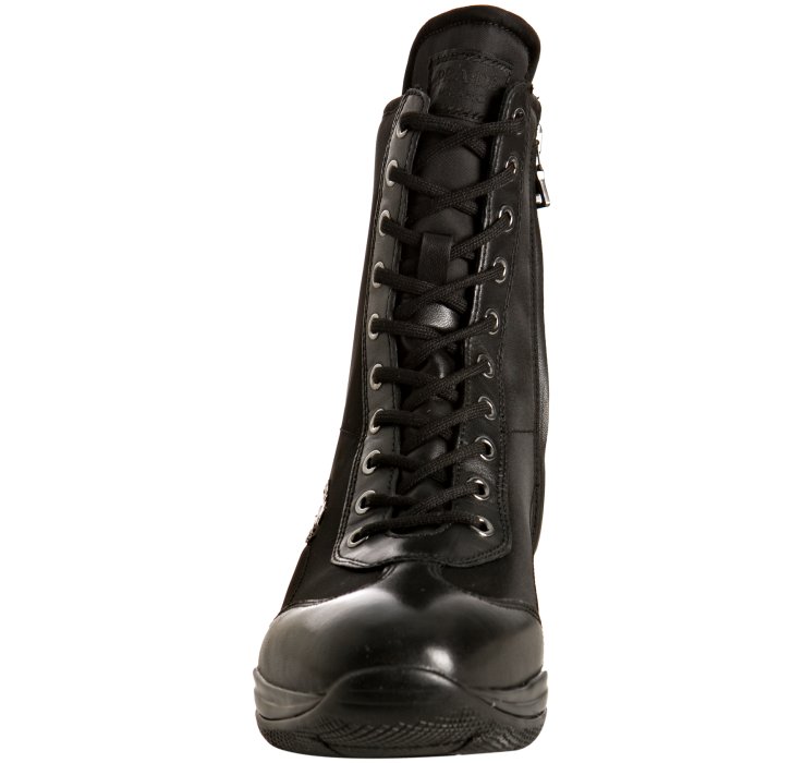 prada lace up leather boots