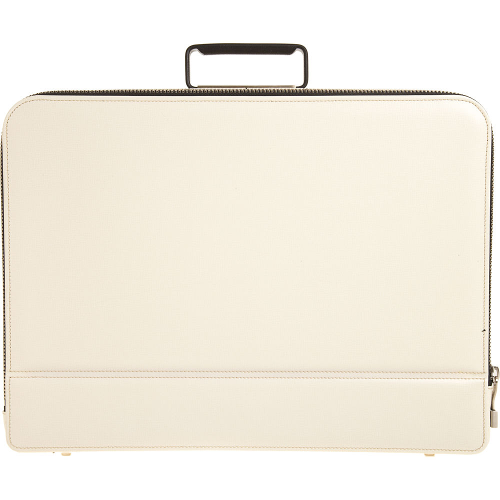 Valextra Large Premier Briefcase in White | Lyst