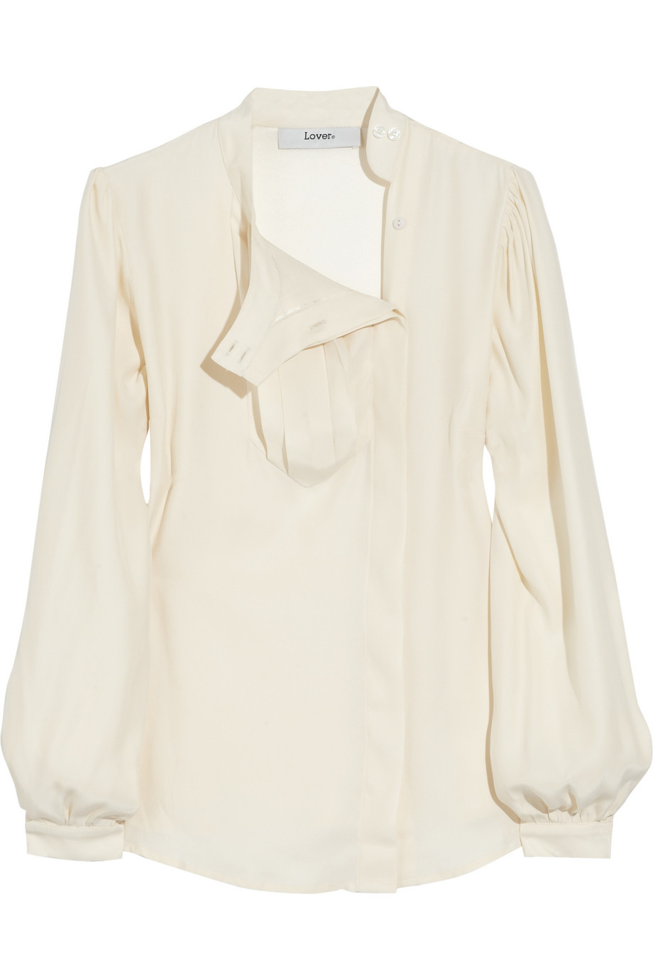 Lover Ivory Silk Blouse in White (ivory) | Lyst
