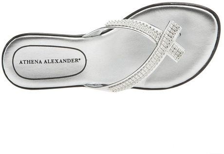 Athena Alexander Roxi Wedge Sandal in Silver | Lyst