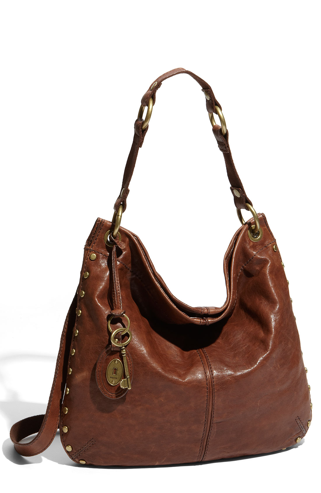 Fossil Leather Hobo in Brown | Lyst